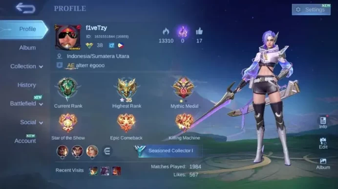 Global|Hero 69|Skin 84|Seasoned|CC Natalia|Gara|Valentine Fanny|Blazing Layla+Aldous|Venom Grock|More Check SS ML1955B