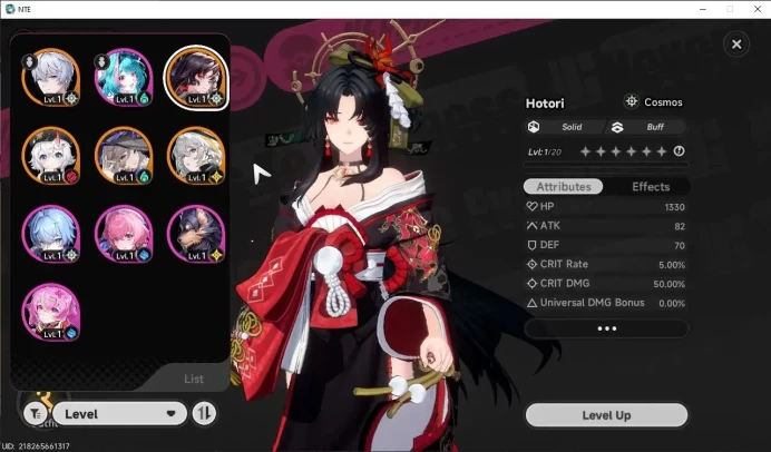 Global Europe |HL 3| 4 SSR Hotori, Sakiri, Jiuyuan, Hathor |5 SR [Skia,Haniel,Aurelia]|Male MC|Log Email|NTE1189