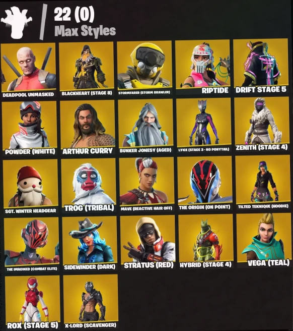 [PC/PSN/XBOX] 101 skins+Fixer+The Imagined+The Origin+Fade+Blackheart+Malik+Sentinel+Zenith+250 VB #LOT-138001