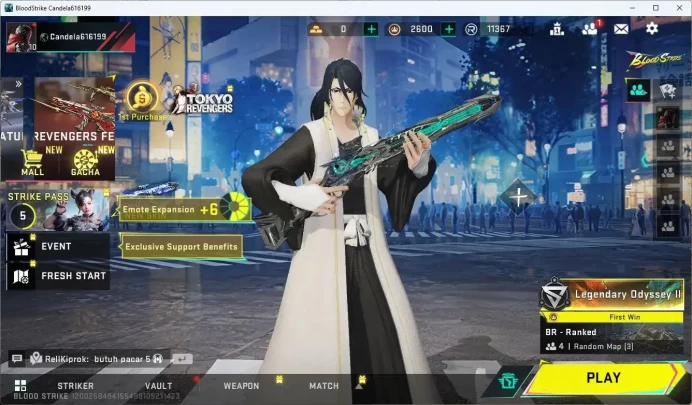 ASIA | Limited Butterfly Knife | Eternal M1887 | 4 7DS/EVA Guns | BLEACH Byakuya Kuchiki Striker|More Check SS BS946B