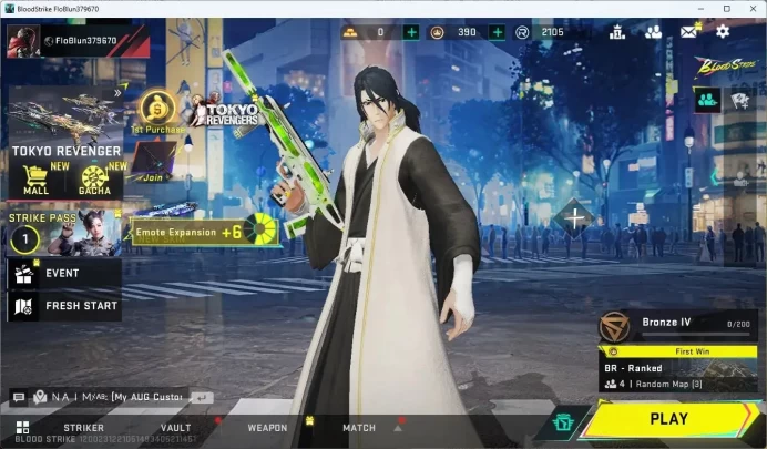 ASIA | BLEACH Byakuya Kuchiki Striker | Legendary AR97 Venom | More Check SS BS952B