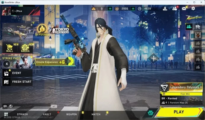 ASIA | BLEACH Striker Byakuya Kuchiki | Legendary MP5 Singularity | 1 Legendary Glock  |More Check SS BS954B