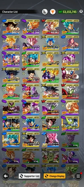 ANDROID+IOS- LR Goku Black Full+ 30 LF (Goku Black Full+god ss Vegito 8s+Vegeta 8s+GokuBadock+Cell+Napa)+ Godly Equip For Team (D199)