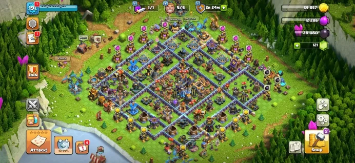 Town hall 18 Xp 192, 10 equipment epic, C6259