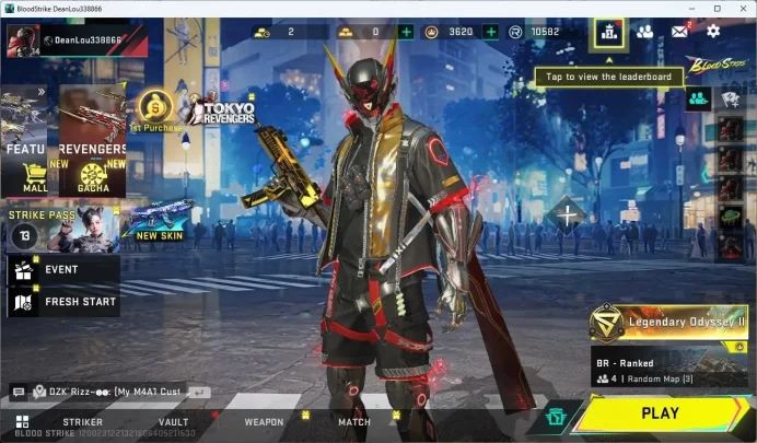 ASIA | ULTRA Striker ETHAN | 4 LEGENDARY Guns: M4A1, Glock, Kar98k, MP7 |More Check SS BS956B