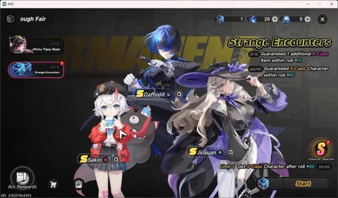 EU | Starter LV 3 | 1 SSR Hotori + 1 SSR Selector + 5 SR | MC Female | Take Email | NTE176B