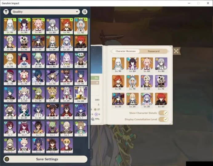 ASIA|AR 58|Team Premium Zibai + Mavuika,Mualani|Good Build|5 Limited+2*5 Weapon|TakeMail|(GI6488)