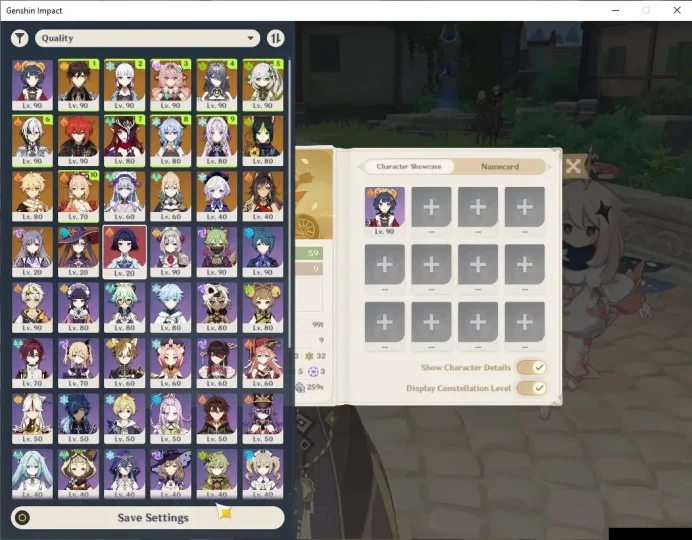 ASIA|AR 59|10 Limited+3(*5Weapon)|[Nahida,ZhongliC1]+Sign,Lauma,Arlecchino,Citlali,Chasca,Ganyu,Etc|Mc Male|TakeMail|(GI6492)