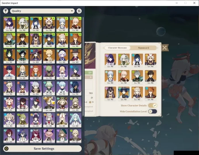 Unknown|AR59|14 Limited+7(*5Weapon)|3 PremTeam |4 Archon's (RaidenC1,Nahida,Zhongli,Venti),Etc|4Skin||McFeMale|TakeMail|(GI6491)