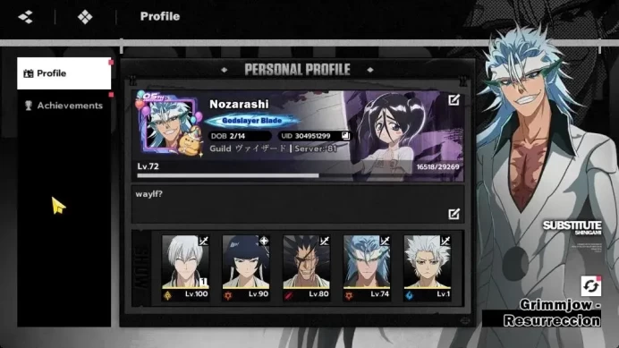NuverseSEA|LV 72|9 SSR [(GinB1,UraharaB1,YoruichiB2,SoiFon,Kenpachi)+Stamp,TosenB1,Grimmjow,Toshiro,Etc]|7 Sign|Google(BSR1141)