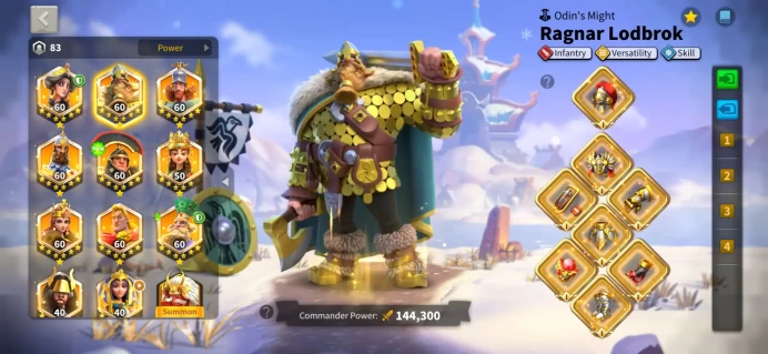 70M Power T5 - Gorgo, Heraclius & 9 other Legendary Commanders Max Skills, 776 Gold Heads - VIP 15 - Legendary City Skin - Ready to Migrate #475