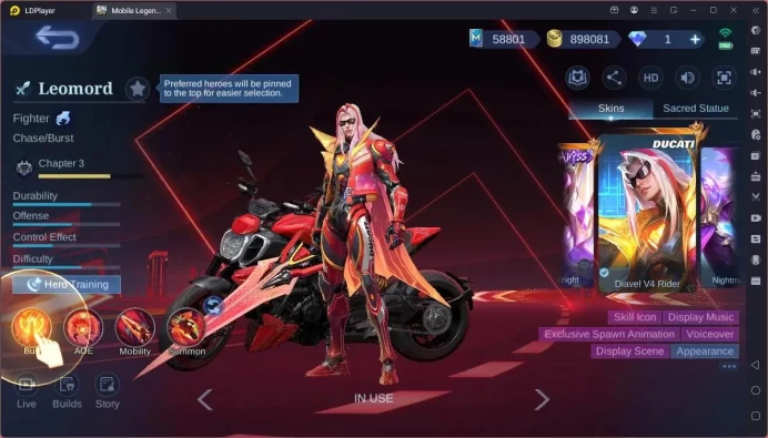 Global|Hero132|Skin 611|World|Skin Legend Alu,Johnson,Franco|Moskov Allstar|JJK Xavier|AOT Fany|Ducati Leo|More CheckSS ML1963B