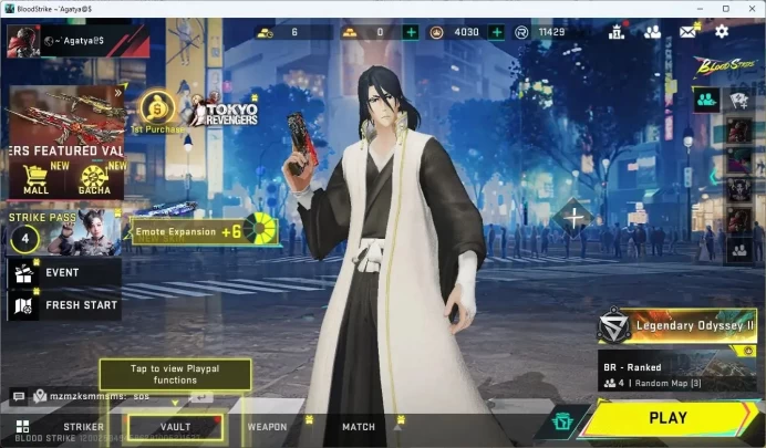 ASIA | BLEACH Byakuya Striker | EVA MCX Gun | 6 Legendary Guns | L14 Silver II BR | Legendary Odyssey II|More Check SS BS955B