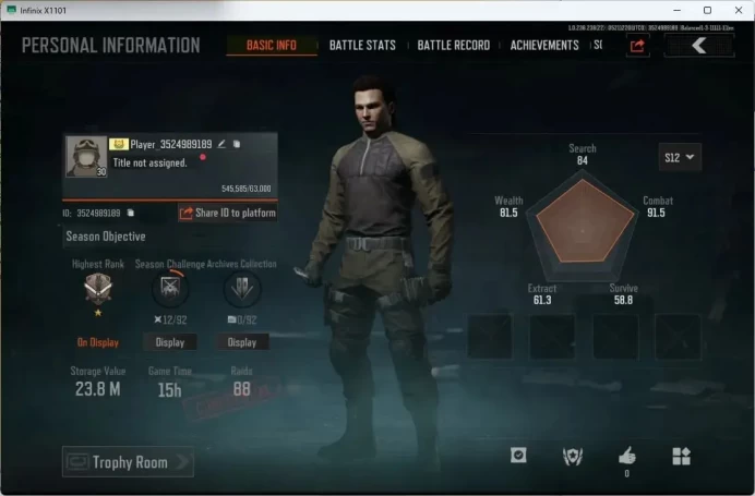 Mobile | LV 30 | SV 23.8 M | CV 22.7 M | ET USAS-12, Forest MP5, Abomi. Vector 9, GM AK-12 | more detail Check SS (AB410B)