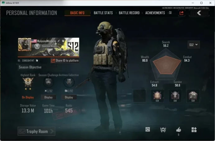 Mobile | LV 30 | SV 13.3 M | CV 4.4 M | Decree VSS, Koi AK-102, Edgy MPX, Koi LR DMR1, Lava | more detail Check SS (AB411B)
