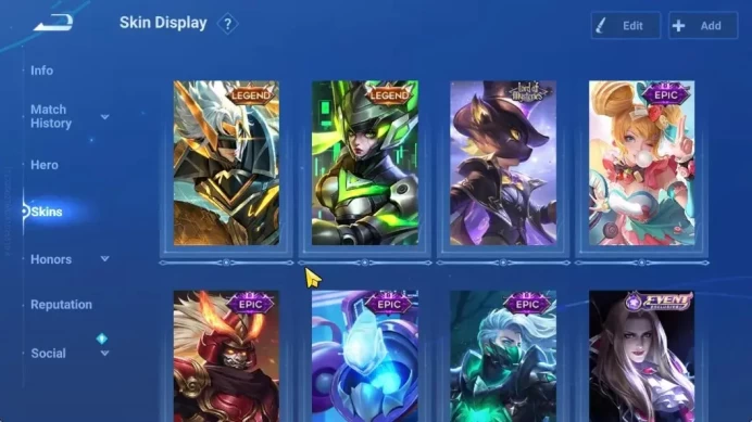 Hero 34 Skin 29 | Legend Skin Selection Chest |2 Legend(Sunce,LadySun),LOTM(Guiguzi),4 Epic Skins|Infinite|(HOK2007)