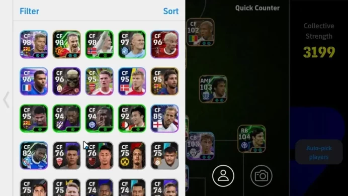 Android||Gianluigi Donnarumma, Franco Baresi, Cafu, Alessandro Nesta, Johan Cruyff, Neymar Jr, Etc||PES 2026|TakeEmail(EF1760)