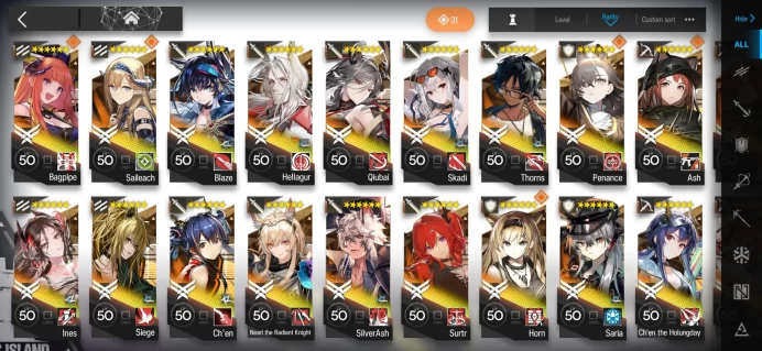 ARK89//[Global] 101 Lvl. 72 6* Characters. 16 Limits