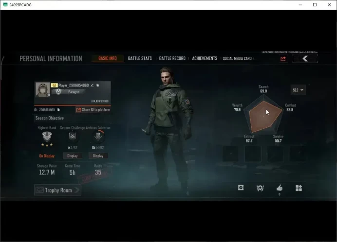 MOBILE|Lv30 | SV 12.7M | CV 9.18M  | P AKM,ET AK-74N,GM AK-12,Forest MP5,Abomi Vector 9 |CN ON|Infinite|Check SS(AB3192)