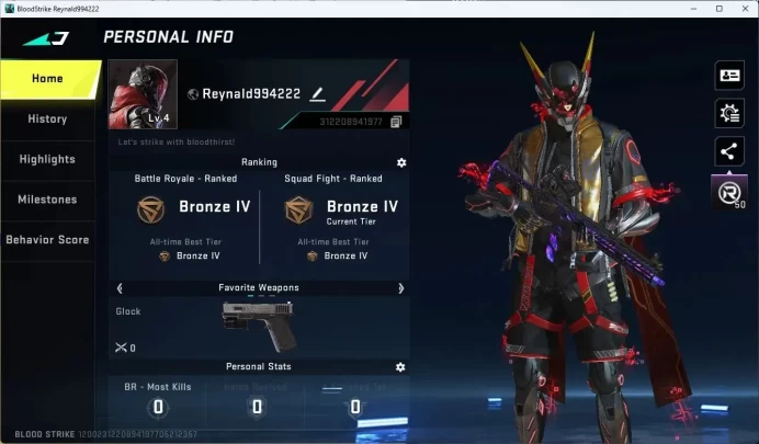 ASIA | 2 TR Guns: MCX,MP7|1 Ultra Skin|1 Legendary Gun|10 Epic Name Card|1 Epic Crate|L4 Bronze IV|More Check SS BS972B