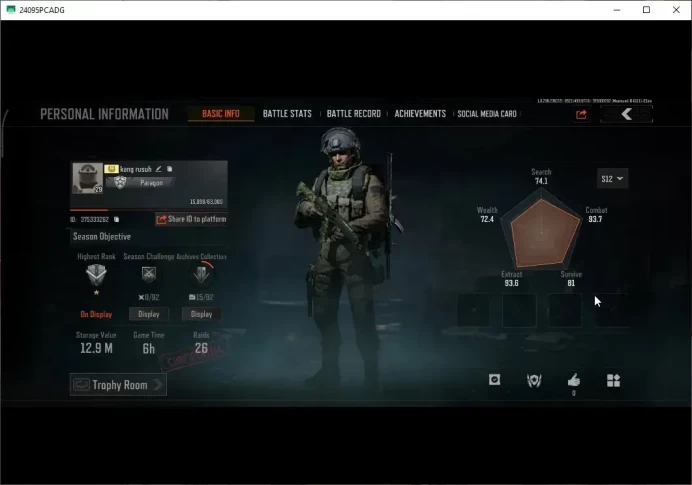 MOBILE|Lv29 | SV 12.9M | CV 7.9M |GM AK-12,Abomi Vector 9, Forest MP5,Lava Groza,Speed SQB M110|CN ON|Infinite|Check SS(AB3198)