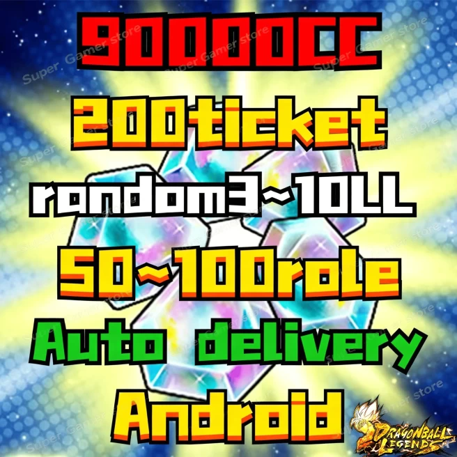 [Android]90000~100000 CC+3~20LL+50~100Characters+200ticket[Global]Auto delivery[BNID Login]-80K-85K-90K-100KCC 92