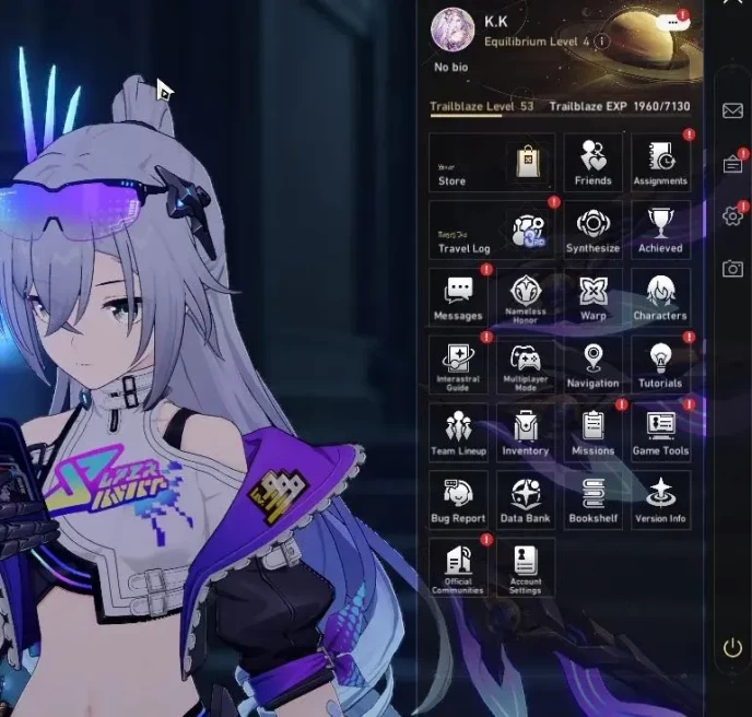 Asia|TL 53|74 SRSP+2 Golden Comp|8 Limited|Casto+Sign,Silver Wolf 999,Silver Wolf,Sparkle,Blade,Etc|Take Mail|Check SS(HSR7095)