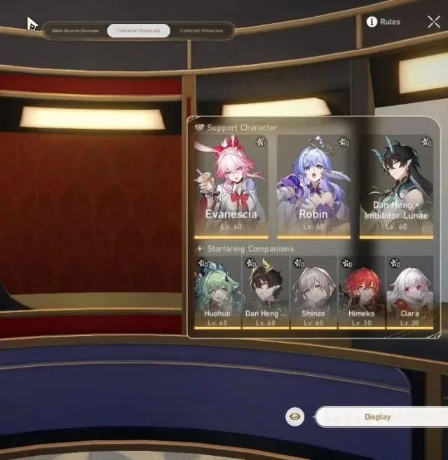 Asia|TL 43|6 Limited|Evanescia E1+Sign,Silver Wolf,Huohuo,Robin,Dante PT,Dante IL|MC Female|TakeMail|CheckSS(HSR7094)