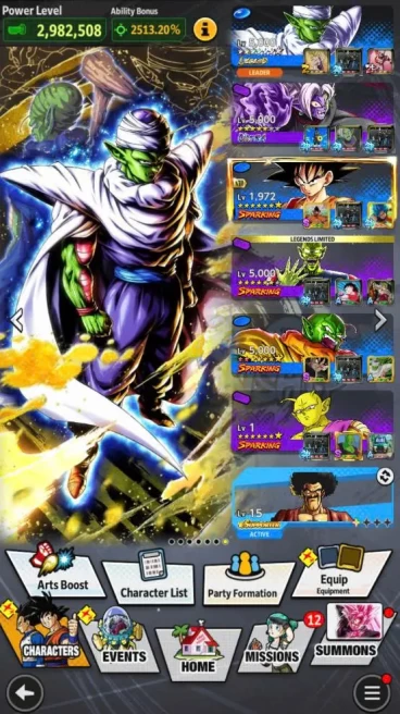 B171-IOS+Android-LR Piccolo Full Red Star+UL Zamasu+Good Equipment+Demon king Piccolo+Broly+Rose+Cell+Shneron