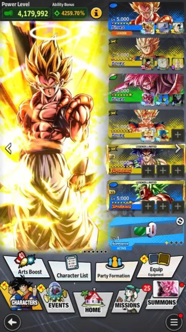 B172-IOS+Android-5 UL(Rose+Super Vegito+Majin Vegeta+Super Gogeta)+Equipment+Broly Zenkai+Bardock Zenkai