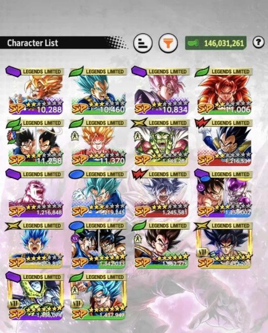 B173-IOS+Android-LR(Goku Black+Bardock)+UL Goku Uis+18 Legends Limited+16 Zenkai+Vip Equipment+Good Team Bardock+Universe+Future