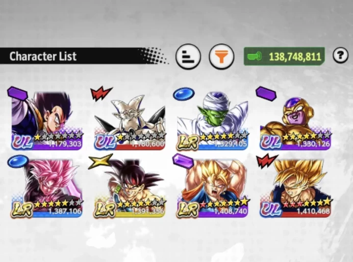 B174-IOS+Android-4 LR(Vegito+Goku Black+Bardock+Piccolo)+UL Frieza+24 Legends Limited+Equipment+SS2 Goku+Vegito Green+Zamasu+God Goku+Trunks