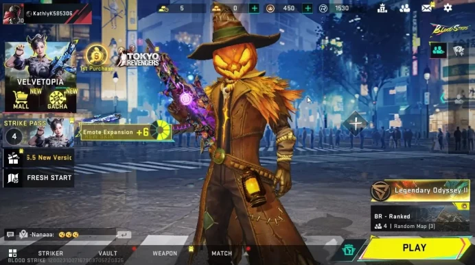 ASIA|Collab BLEACH Ethan-Byakuya|+VOLT-Halloween,AUG-Aureate,UMP45-Oni|PoH ON|2,6 Energy+129K Stigma|NetEase(BLS4492)