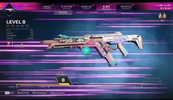 AP492//WRAITH HEIRLOOM 400 lvl 97 legs Ea app + Psn