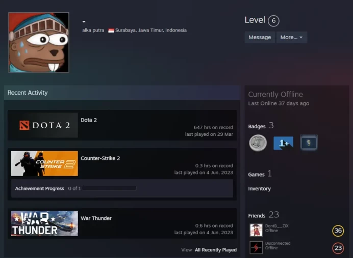 Dota 2 647 hours-previous rank Herald 3 (452MMR)