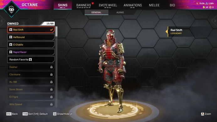 AP497//OCTANE Heirloom 118 LEGENDARY SKINS EA APP PSN XBOX FULL ACCESS