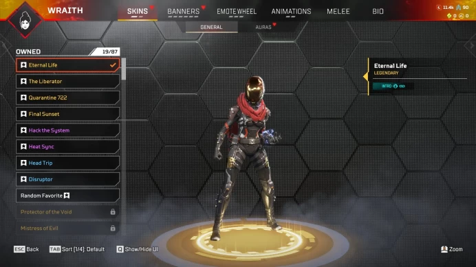 AP498//CRYPTO HEIRLOOM 91 LEGENDS SKINS