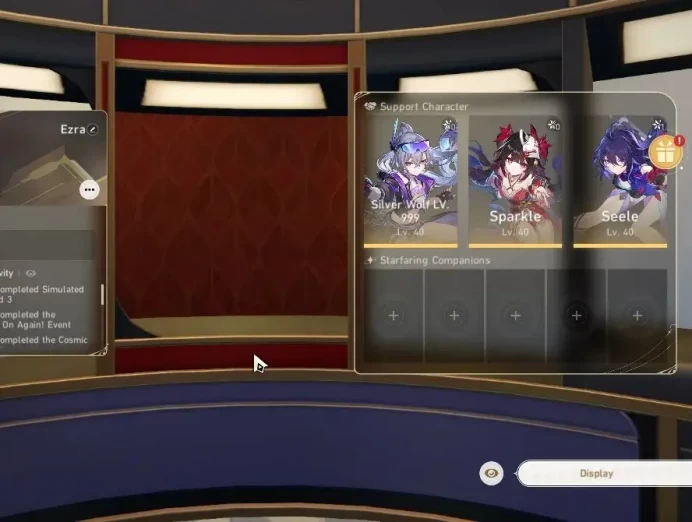 Asia| TL 41| 4 Limited| [Silver Wolf 999]+Sign,Sparkle,Dante,SeleeE1| 2 Golden Companion|MC Male|Take Mail|Check SS(HSR7120)