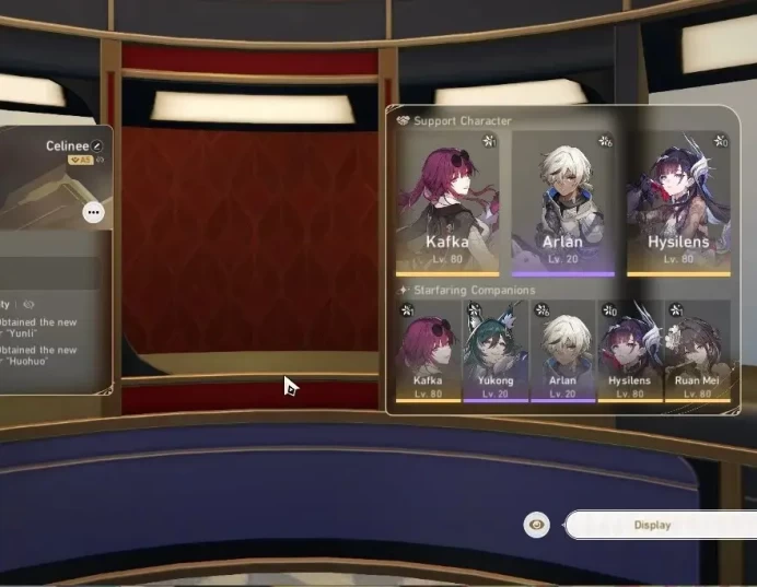 Asia|TL 67|9 Limited|[KafkaE1,Black Swan]+Sign,Hysilens,Huohuo,Dante,Archer,Saber,Ruan MeiE1,Yunli|Take Mail|Check SS(HSR7121)