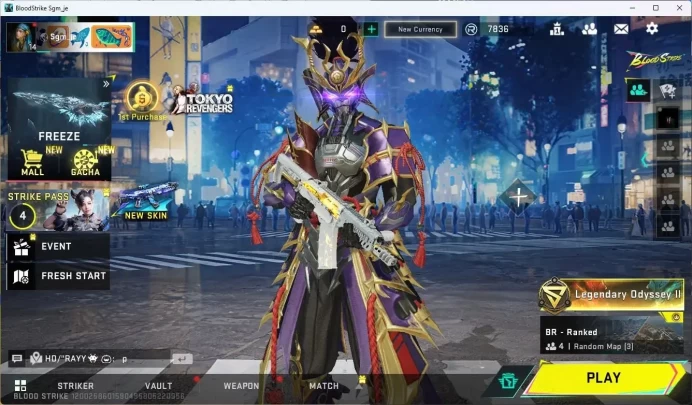 ASIA |2 Collab[AOT+7DS]|5 Legendary Guns|Skin Eternal ZERO-Odashadow|More Check SS BS977B