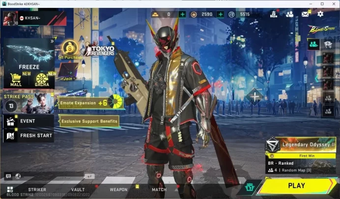 ASIA | L2 Legendary: M4A1 Venom, Kar98k Ethereal Blue |Skin BLEACH Striker Ethan-Byakuya Kuchiki |More Check SS BS980B