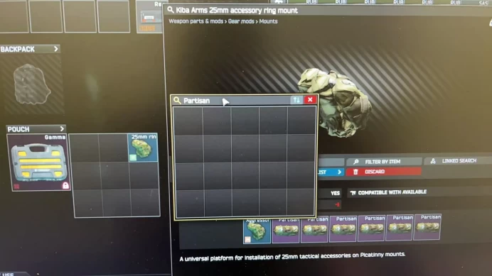 PVE - Maximum backpack slot of 120 can hold Gamma (delivered during raids)
