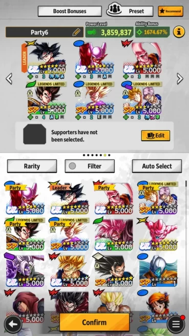 Android | Lvl 160|67M Total Power|0 CC|7 UL|UL SS Goku,UL SS Rosé Goku Black,UL Fusion Zamasu,Etc | LogBandai Check SS DBL703B