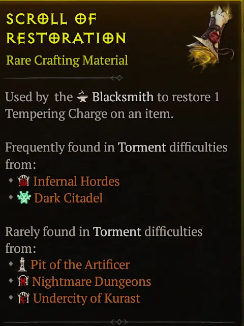 *200 Scroll of Restoration (Ccarry run)