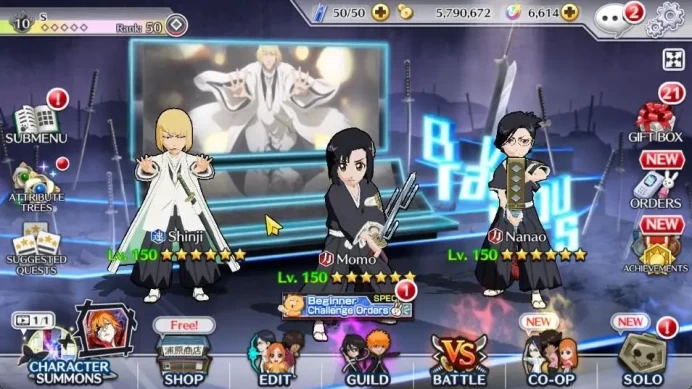 [GLOBAL]6K Orbs+Fresh All Story|TYBW26[Momo,Shinji],TYBW25[Nanao,As Nodt],Liltotto 25Swimsuit,Candice,Etc|CE ON|Klab ID(BBS2667)