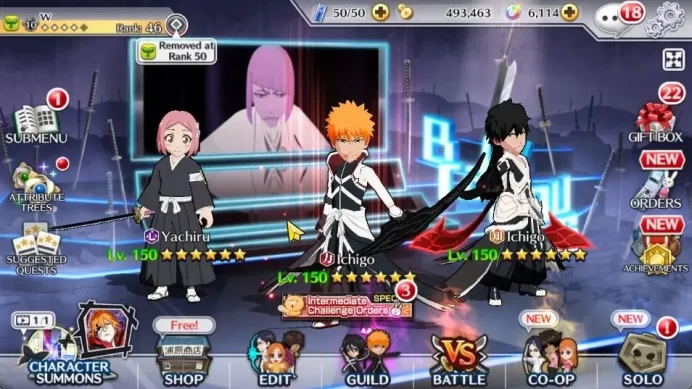 [GLOBAL]6K Orbs+Fresh All Story|2 New Ichigo Renewed,Yachiru TYBW25,Unleashed[Shawlong,Halibel],Etc|CE ON|Klab ID(BBS2666)