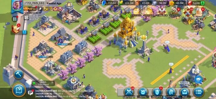 ROK2354: 72M - Vip 16 - 13 Commanders - 49 Passport - 10M Credit - 325 Gold Heads - 5k Gems - 1 Skin - 4 farm