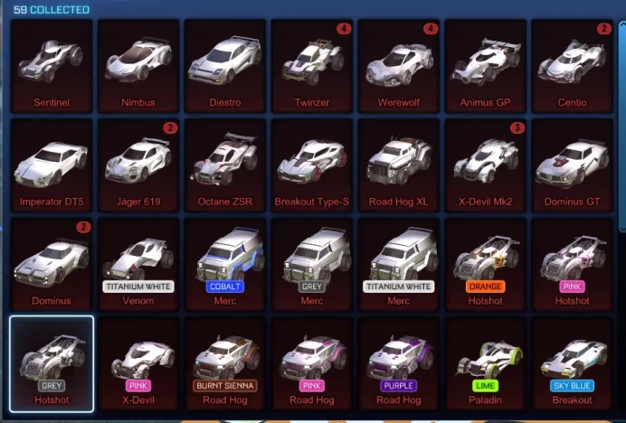 RL243//Acc with Dominus, Anodized Pearl, 30+ Car's 40+ BM's