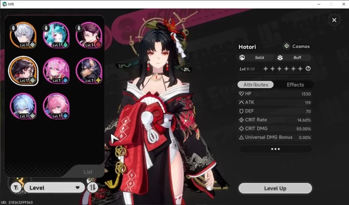 GLOBAL EU|HL 3| 1 SSR Hotori + Sign |2 Selector ON|6 SR|Male MC|Log Email|(NTE1208)