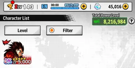[IOS Only] UL SS4 Vegeta 5star 45000Crystal LVL140+.N2